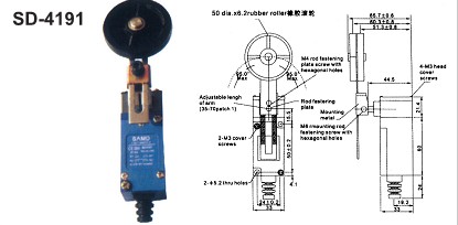 台湾SAMD山电,SD4191,SD-4191行程开关