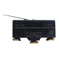 台湾SAMD山电,SM1301,SM-1301微动开关,详细图片安装尺寸参数