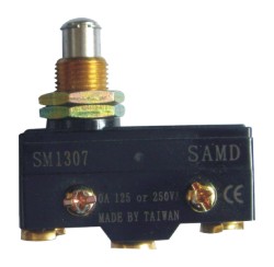 台湾SAMD山电,SM1307,SM-1307微动开关,详细图片,安装尺寸,参数,价格