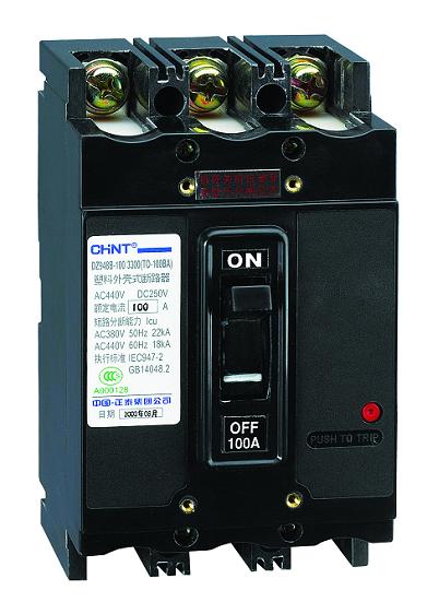 TO-100BA/3300(转动手柄) 15A,DZ948系列塑料外壳式断路器,CHINT正泰电器